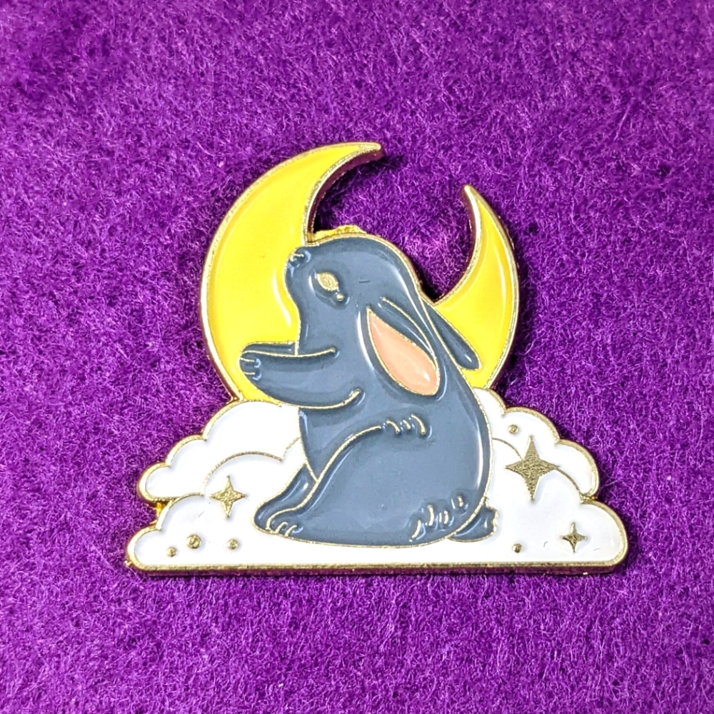 Moon Rabbit Pin